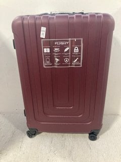 Lot 1100  
            Marchington SR14 - Parcel Delivery Only 
                
FLIGHT KNIGHT LARGE 4 WHEELED SUITCASE IN BURGUNDY: LOCATION - F10