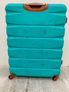 Lot 1116  
            Marchington SR14 - Parcel Delivery Only 

                
FLIGHT KNIGHT LARGE 4 WHEELED SUITCASE IN TEAL: LOCATION - F11