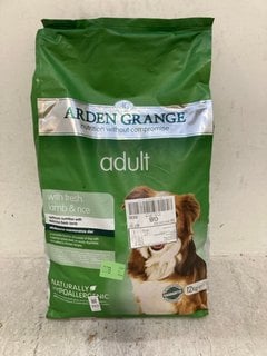 Lot 1117  
            Marchington SR14 - Parcel Delivery Only 

                
ARDEN GRANGE 12KG ADULT LAMB & RICE FLAVOURED DOG FOOD - BBE 20.7.27: LOCATION - F11