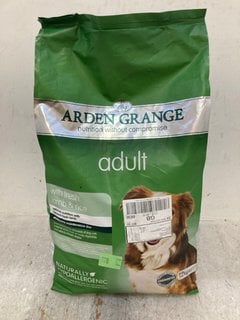Lot 1118  
            Marchington SR14 - Parcel Delivery Only 

                
ARDEN GRANGE 12KG ADULT LAMB & RICE FLAVOURED DOG FOOD - BBE 20.7.27: LOCATION - F11