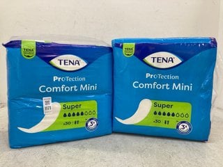 Lot 1171  
            Marchington SR14 - Parcel Delivery Only 
                
2 X TENA PROTECTION COMFORT MINI SUPER PADS: LOCATION - F13