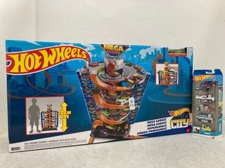 Lot 1172  
            Marchington SR14 - Parcel Delivery Only 
                
HOT WHEELS MEGA GARAGE TO INCLUDE HOT WHEELS TOONED CARS: LOCATION - F13