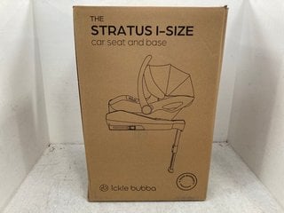 Lot 1183  
            Marchington SR14 - Parcel Delivery Only 
                
ICKLE BUBBA THE STRATUS I-SIZE CAR SEAT & BASE - ORIGINAL RRP £270: LOCATION - F13