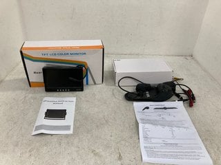 Lot 1192  
            Marchington SR14 - Parcel Delivery Only 
                
REAR VIEW CAMERA MONITOR SYSTEM TO INCLUDE REAR VIEW CAMERA: LOCATION - F14