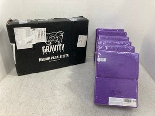 Lot 1202  
            Marchington SR14 - Parcel Delivery Only 

                
6 X VLFIT SET OF 2 HI DENSITY YOGA BLOCKS TO INCLUDE GRAVITY FITNESS MEDIUM PARAL...