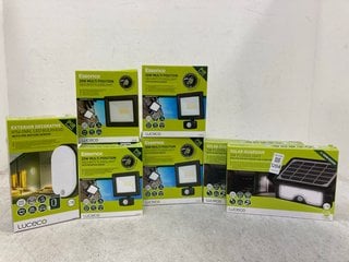 Lot 1204  
            Marchington SR14 - Parcel Delivery Only 

                
8 X LUCECO ITEMS TO INCLUDE ESSENCE 20W MUKTI POSITION SECURITY LIGHT: LOCATION -...