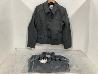 Lot 1213  
            Marchington SR14 - Parcel Delivery Only 

                
2 X ICHI IHGOZIVO JACKETS IN CHECK - UK SIZE 36 COMBINED ORIGINAL RRP £200: LOCAT...