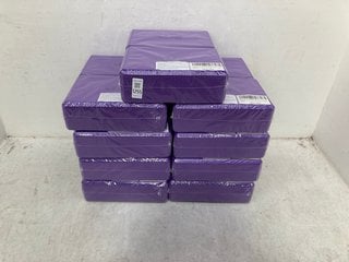 Lot 1255  
            Marchington SR14 - Parcel Delivery Only 

                
9 X VLFIT SET OF 2 HI DENSITY YOGA BLOCKS: LOCATION - F16