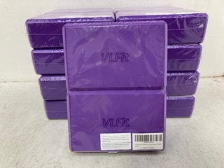 Lot 1256  
            Marchington SR14 - Parcel Delivery Only 

                
9 X VLFIT SET OF 2 HI DENSITY YOGA BLOCKS: LOCATION - F16