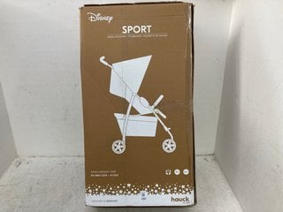 Lot 1261  
            Marchington SR14 - Parcel Delivery Only 

                
HAUCK DISNEY SPORTS TRAVEL PUSHCHAIR: LOCATION - F16