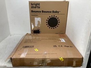 Lot 1262  
            Marchington SR14 - Parcel Delivery Only 

                
KIDS ROUND TABLE & CHAIR SET TO INCLUDE BRIGHT STARS BOUNCE BABY: LOCATION - F16