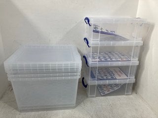 Lot 1266  
            Marchington SR14 - Parcel Delivery Only 

                
QTY OF ASSORTED CLEAR PLASTIC STORAGE BOXES IN VARIOUS SIZES: LOCATION - F17