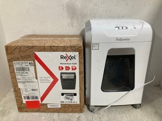 Lot 1281  
            Marchington SR14 - Parcel Delivery Only 

                
3 X ASSORTED ITEMS TO INCLUDE REXEL MOMENTUM X308 PAPER SHREDDER: LOCATION - F18