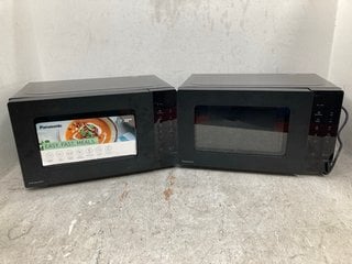 Lot 1289  
            Marchington SR14 - Parcel Delivery Only 

                
2 X PANASONIC MICROWAVE OVENS IN BLACK - MODEL NN-ST22QB: LOCATION - F18