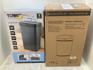 Lot 1295  
            Marchington SR14 - Parcel Delivery Only 

                
TOWER 50 LITRE SENSOR BIN TO INCLUDE MONZANA SENSOR BIN: LOCATION - F19