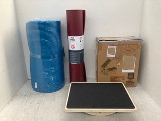 Lot 1306  
            Marchington SR14 - Parcel Delivery Only 

                
4 X ASSORTED SPORTS ITEMS TO INCLUDE TOTAL BODY PINK STEPPER MACHINE - MODEL P200...