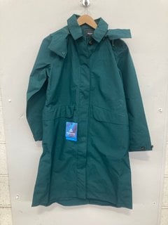 Lot 1337  
            Marchington SR14 - Parcel Delivery Only 

                
ROHAN WOMENS SEREIN MAC - ABYSS GREEN - SIZE MEDIUM - ORIGINAL RRP £300: LOCATION...