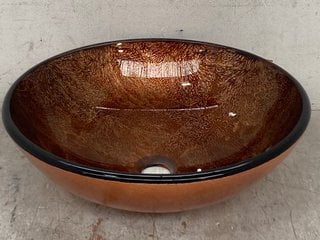 Lot 1344  
            Marchington SR14 - Parcel Delivery Only 

                
NIDDA JB5 MODERN TEMPERED GOLD GLASS ROUND VESSEL SINK BOWL: LOCATION - E17