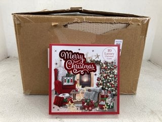 Lot 1384  
            Marchington SR14 - Parcel Delivery Only 

                
BOX OF MERRY CHRISTMAS PACKS OF 10 LUXURY CHRISTMAS CARDS: LOCATION - E15