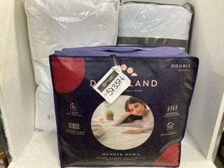 Lot 1394  
            Marchington SR14 - Parcel Delivery Only 

                
3 X ASSORTED HOUSEHOLD FURNISHINGS TO INCLUDE DREAMLAND HUNKER DOWN SCANDI FULL B...