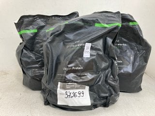 Lot 1395  
            Marchington SR14 - Parcel Delivery Only 

                
3 X PROTEIN WORKS VEGAN PROTEIN SUPPLEMENTS - BBE 12.2026: LOCATION - E14