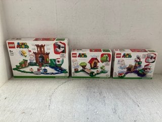 Lot 201  
            Marchington SR14 - Parcel Delivery Only 

                
3 X ASSORTED SUPER MARIO LEGO SETS TO INCLUDE GUARDED FORTRESS SET - MODEL 71362:...