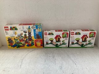Lot 202  
            Marchington SR14 - Parcel Delivery Only 

                
3 X ASSORTED SUPER MARIO LEGO SETS TO INCLUDE MASTER YOUR ADVENTURE SET - MODEL 7...
