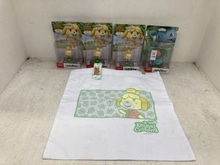 Lot 208  
            Marchington SR14 - Parcel Delivery Only 

                
5 X ASSORTED NINTENDO ACCESSORIES TO INCLUDE POKEMON SUPER SMASH BROS IVYSAUR AMI...