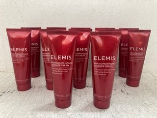 Lot 230  
            Marchington SR14 - Parcel Delivery Only 
                
12 X ELEMIS 50ML FRANGIPANI MONOI SHOWER CREAMS(EXPIRED) - COMBINED ORIGINAL RRP ...