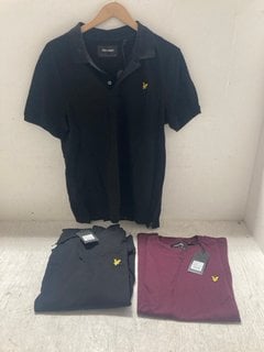 Lot 244  
            Marchington SR14 - Parcel Delivery Only 
                
3 X ASSORTED LYLE & SCOTT CLOTHING IN SIZE LARGE TO INCLUDE PLAIN POLO SHIRT IN J...