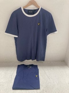 Lot 246  
            Marchington SR14 - Parcel Delivery Only 
                
LYLE & SCOTT RINGER T-SHIRT IN NIGHTSHADE BLUE - SIZE XXL TO INCLUDE LYLE & SCOTT...