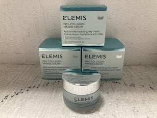 Lot 262  
            Marchington SR14 - Parcel Delivery Only 

                
3 X ELEMIS 30ML PRO-COLLAGEN MARINE CREAMS - COMBINED ORIGINAL RRP £198: LOCATION...