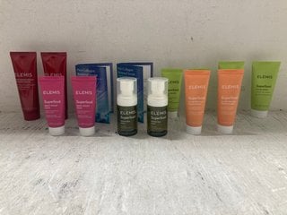 Lot 273  
            Marchington SR14 - Parcel Delivery Only 
                
14 X ELEMIS PRODUCTS TO INCLUDE 2 X ELEMIS SUPERFOOD GLOW PRIMING ILLUMINATED MOI...