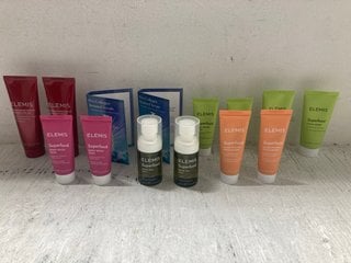 Lot 279  
            Marchington SR14 - Parcel Delivery Only 
                
14 X ELEMIS PRODUCTS TO INCLUDE 2 X ELEMIS SUPERFOOD GLOW PRIMING ILLUMINATED MOI...