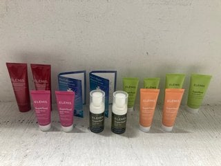 Lot 281  
            Marchington SR14 - Parcel Delivery Only 
                
14 X ELEMIS PRODUCTS TO INCLUDE 2 X ELEMIS SUPERFOOD GLOW PRIMING ILLUMINATED MOI...