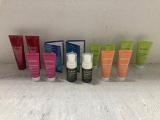 Lot 282  
            Marchington SR14 - Parcel Delivery Only 
                
14 X ELEMIS PRODUCTS TO INCLUDE 2 X ELEMIS SUPERFOOD GLOW PRIMING ILLUMINATED MOI...