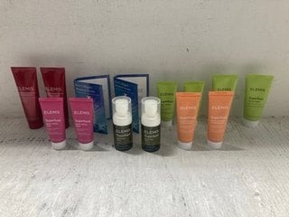 Lot 295  
            Marchington SR14 - Parcel Delivery Only 
                
14 X ELEMIS PRODUCTS TO INCLUDE 2 X ELEMIS SUPERFOOD GLOW PRIMING ILLUMINATED MOI...