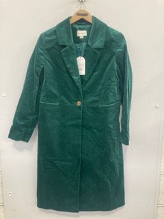 Lot 320  
            Marchington SR14 - Parcel Delivery Only 

                
MONSOON AMALIA COAT - TEAL - UK SIZE 12 - ORIGINAL RRP £180: LOCATION - H9