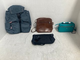 Lot 323  
            Marchington SR14 - Parcel Delivery Only 
                
4 X ASSORTED WOMENS BAGS TO INCLUDE ASHWOOD GENUINE LEATHER MI-32 CROSSBODY BAG I...