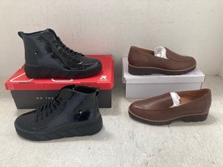 Lot 350  
            Marchington SR14 - Parcel Delivery Only 

                
VIONIC KENSLEY LOAFERS IN BROWN - UK SIZE 6 TO INCLUDE RIEKER EVO HI-TOP LEATHER ...