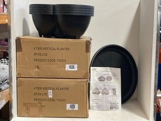 Lot 451  
            Marchington SR14 - Parcel Delivery Only 

                
3 X S-FIXX GARDEN 4-TIER VERTICAL PLANTERS: LOCATION - H15