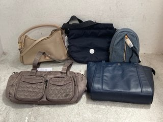 Lot 462  
            Marchington SR14 - Parcel Delivery Only 
                
5 X ASSORTED WOMENS BAGS TO INCLUDE AIMEE KESTENBERG TAMITHA SLING BAG IN DARK DE...