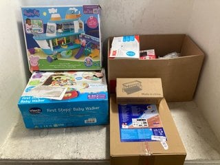 Lot 494  
            Marchington SR14 - Parcel Delivery Only 

                
QTY OF ASSORTED TOYS AND GAMES TO INCLUDE VTECH BABY FIRST STEPS BABY WALKER: LOC...