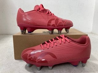 Lot 499  
            Marchington SR14 - Parcel Delivery Only 

                
CANTERBURY STAMPEDE GROUNDBREAK TEAM MENS SOFT GROUND RUGBY BOOTS IN RED - UK SIZ...