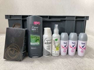 Lot 508  
            Marchington SR14 - Parcel Delivery Only 
                
QTY OF ASSORTED HEALTH AND BEAUTY ITEMS TO INCLUDE SURE DRY PROTECTION ANTI-PERSP...