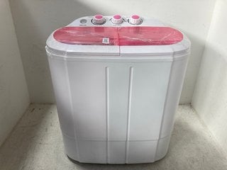 Lot 516  
            Marchington SR14 - Parcel Delivery Only 
                
TWIN TUB WASHING MACHINE IN PINK: LOCATION - H18