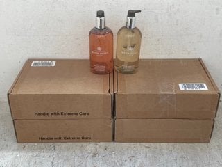 Lot 538  
            Marchington SR14 - Parcel Delivery Only 

                
4 X SETS OF MOLTON BROWN LONDON BATH & SHOWER GELS - SCENTS: GRACEFUL APRICOT & F...