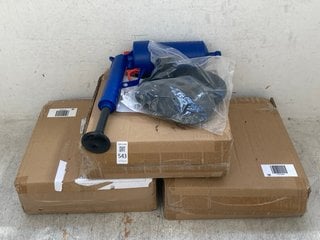 Lot 543  
            Marchington SR14 - Parcel Delivery Only 

                
QTY OF ASSORTED ITEMS TO INCLUDE 4 X S-FIXX PNEUMATIC DRAIN CLEANERS: LOCATION - G19