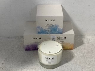 Lot 558  
            Marchington SR14 - Parcel Delivery Only 
                
3 X ASSORTED NEOM LONDON SCENTED CANDLES: LOCATION - G18