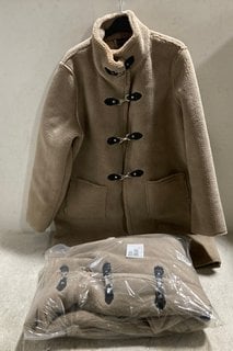 Lot 567  
            Marchington SR14 - Parcel Delivery Only 
                
2 X RUTH LANGSFORD BORG COATS IN MINK - UK SIZE 18: LOCATION - G18